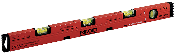 Магнитный градиентный уровень Ridgid 386 Магнитный градиентный уровень Ridgid 386
